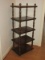 Vintage Pine Retro Display What-Not-Shelf 5-Tier Ring Turned Columns