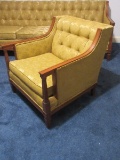 Riverly House Furniture Chic French Style Bergere Mid-Century Formal Arm Chair