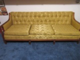 Riverly House Furniture Chic French Style Mid-Century Modern Formal Sofa