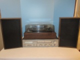 Vintage Seville 8 Track AM/FM Stereo Multiplex Receiver w/ Speakers & Three Speed Audio
