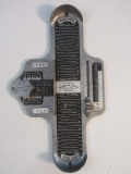 Vintage Metal Brannock Device Shoe Store Mens Measuring Shoe Size Device