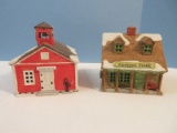 2 Dept. 56 Heritage Village Collection New England Village Collection Lighted Buildings