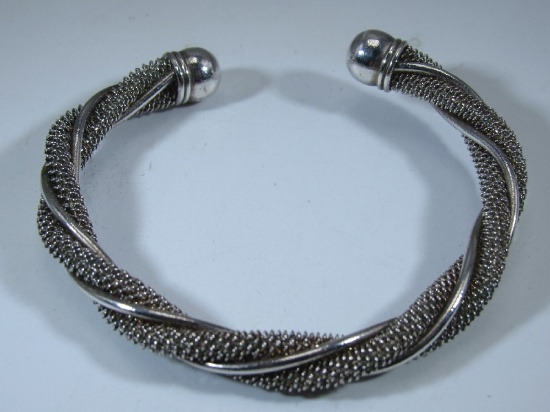 Tiffany & Co. Sterling Silver Twist Design Bracelet