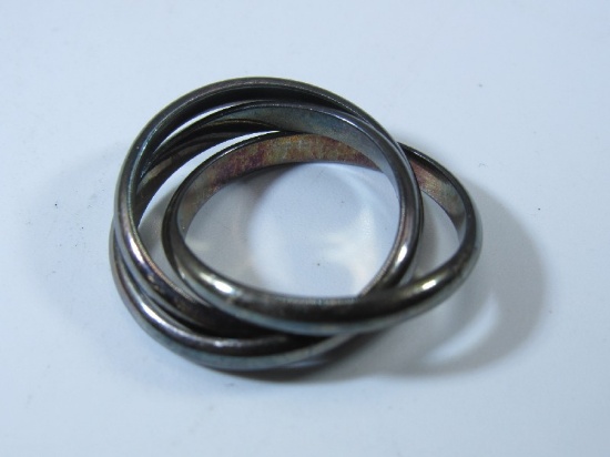 Sterling Silver 3 Interconnected Rings