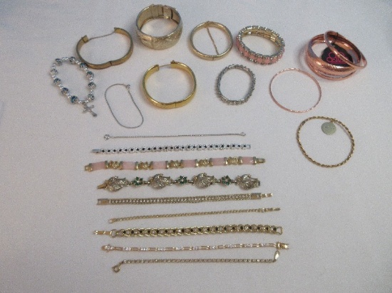 Statement Collection Ladies Fashion Paparazzi Copper Bangle Bracelets, Hinged Bracelets
