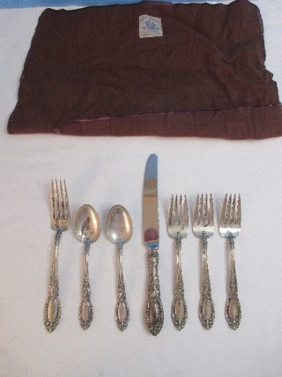 7 Pieces - Towle Silver King Richard Pattern 1932 Sterling Flatware