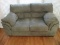 Microsuede Upholstery Transitional Modern Style Oversized Love Seat on Wooden Feet