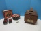 Group - Kiwi Hand Crafted Shoe valet Dovetail Case & Classic Shoe Care Kit Tin