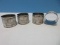Set - 4 Mother of Pearl Stainless Napkin Rings