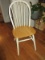 Charming Cottage Farmhouse Windsor Style Accent Chair Painted White Bucolic Style