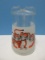 Hard to Find Anchor Hocking Pressed Glass Esso Exxon Tiger Mascot Logo 9 1/4