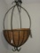 European Classic Collection Large Wrought Iron Coated Spanish Hanging Planter