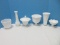 Collection - 7 Pieces Milk Glass Colony Harvest Grape 7 1/2