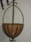 European Classic Collection Large Wrought Iron Coated Spanish Hanging Planter
