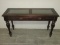 Splendid European Style Console/Sofa Table on Turned fluted Legs Scallop Shells Drawer