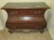 Elegant French Parisian Bombay Style Chest Green Veneer Marble Top