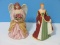 2 Fine Porcelain Figurines Franklin Porcelain 