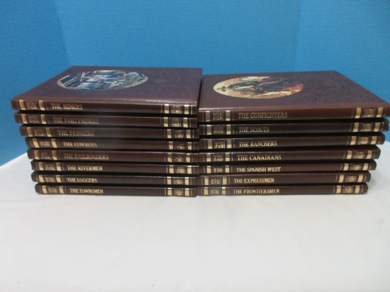 Collection 15 Time Life Books The Old West Series Ornate Embossed Picture Covered Books