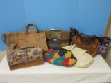 Group - Misc. Ladies Pocket Books/Shoulder/Hand Bags Leather Material & Other