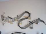 Curtis Jere Playful River of Music Notes Wall Art Flowing River of Melodious Music Notes