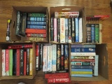 4 Boxes Misc. Novels - Murder Mystery Thrillers, Readers Digest James Pattern, Nora Roberts
