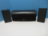 3 Piece - Infinity System Entra Center Two Way Center Speaker 8OHM w/ Pair Speakers