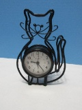 Adorable Wrought Iron Acur-Rite Morris The Cat 7 1/2