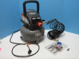 HDX 2 Gallon 100PSI Electric Air Compressor Tank w/ Hose & Attachments