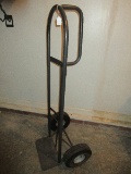 Gray Metal Hand Truck w/ Pneumatic Wheels