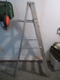 6ft Aluminum Metal A-Frame Folding Step Ladder