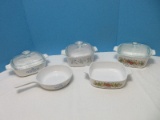 Vintage Corningware 3 Pieces - Blue Corn Flower Pattern 6 1/2