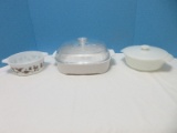 Group - Casserole Baking Dishes Anchor Hocking Milk Glass 7 5/8