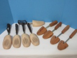 9 Shoe Stretchers 2 Pair Are Cedar & 5 Are Sizes Small/Medium Shoe Trees