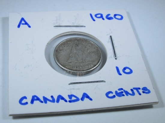 1960 Elizabeth Canadian 10 Cents