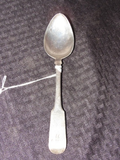 Vintage Sterling Silver W.C.S. Serving Spoon 'W'  Top Engraved