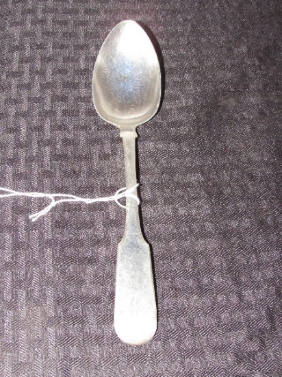 Vintage Sterling Silver W.C.S. Serving Spoon 'W'  Top Engraved