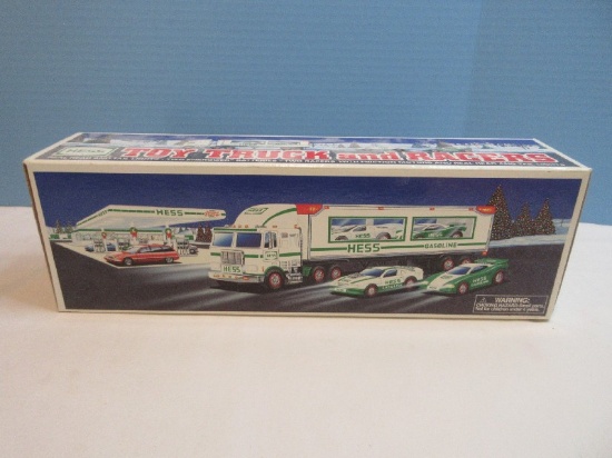 Collectors 1997 Hess Holiday Toy Truck & Racer in Original Box