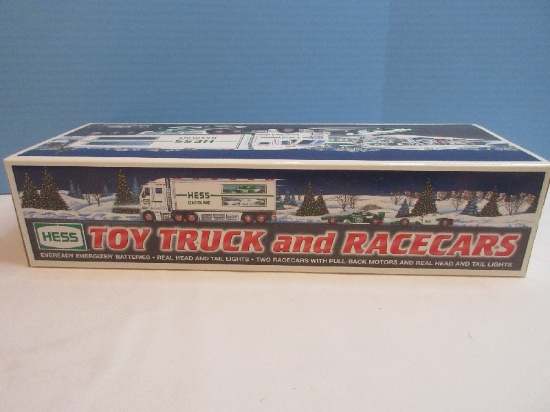 Collectors 2003 Hess Holiday Hess Holiday Toy Truck & Race Cars in Original Box