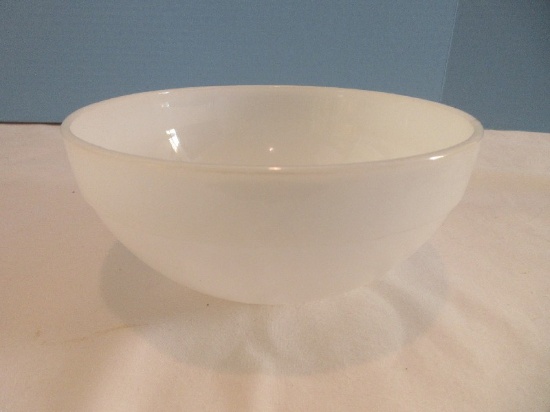 Vintage FireKing-Ware Milk Glass Mixing 7 3/8" Bowl