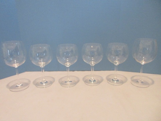 2 Waterford Crystal Marquis Collection Wine 8 5/8" Stems & 4 Balloon Wine 7 7/8" Wine Stems