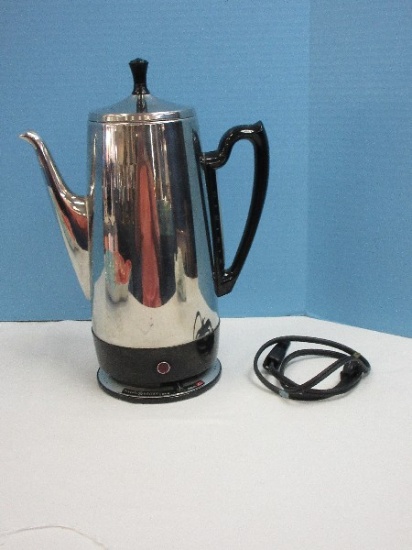 Vintage General Electric Immiscible Automatic Coffee Maker 12 Cup Percolator
