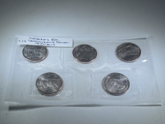 Collectors - 5 Piece Uncirculated 2006-P State Quarters