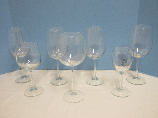 Collection Wine Crystal Stemware Hand Blown Set of 4 Large Bordeaux 9 1/4" & Others