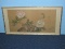 Striking Peonies & Butterflies Original Artwork Hand Painted on Silk