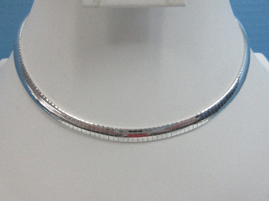 925 Sterling Omega Necklace Choker