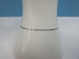 Italian 14kt White Gold S-Link Bracelet