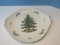 Spode Christmas Tree Pattern Round Cake Plate in Original Box