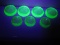 Hazel Atlas Collection 7 Depression Uranium Glass Green Furniture Coasters