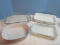 Bakeware Casserole Group Anchor Hocking Fire King Meadow Green Pattern Milk Glass 1 1/2qt
