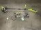2 Ryobi Lithium & 18V Cordless Weed Eater Trimmer/Edger w/ Line, Cordless Drill